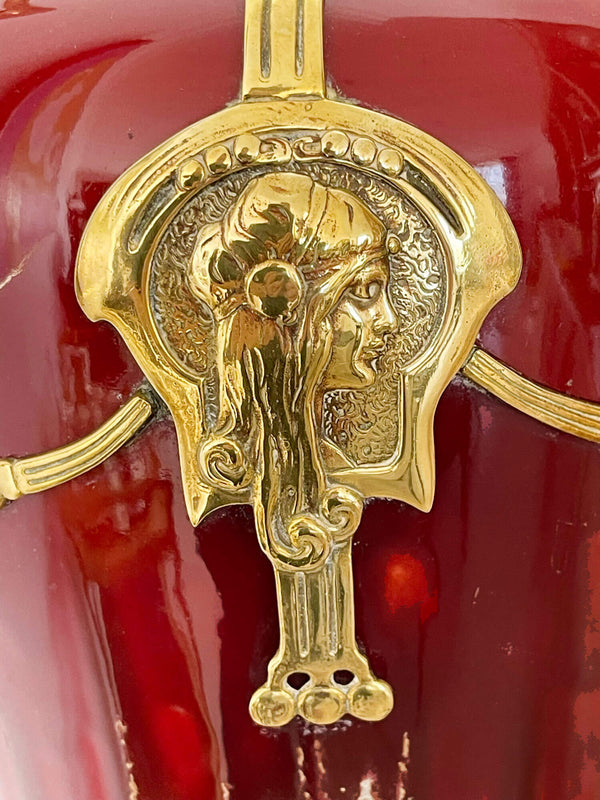 Grand vase Art Nouveau Sécession Viennoise - 70 cm