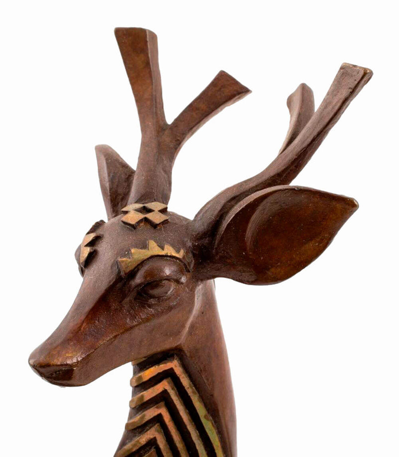 Buck and Doe - Le Cerf et la Biche - Sculpture ART DECO par Wang Jida