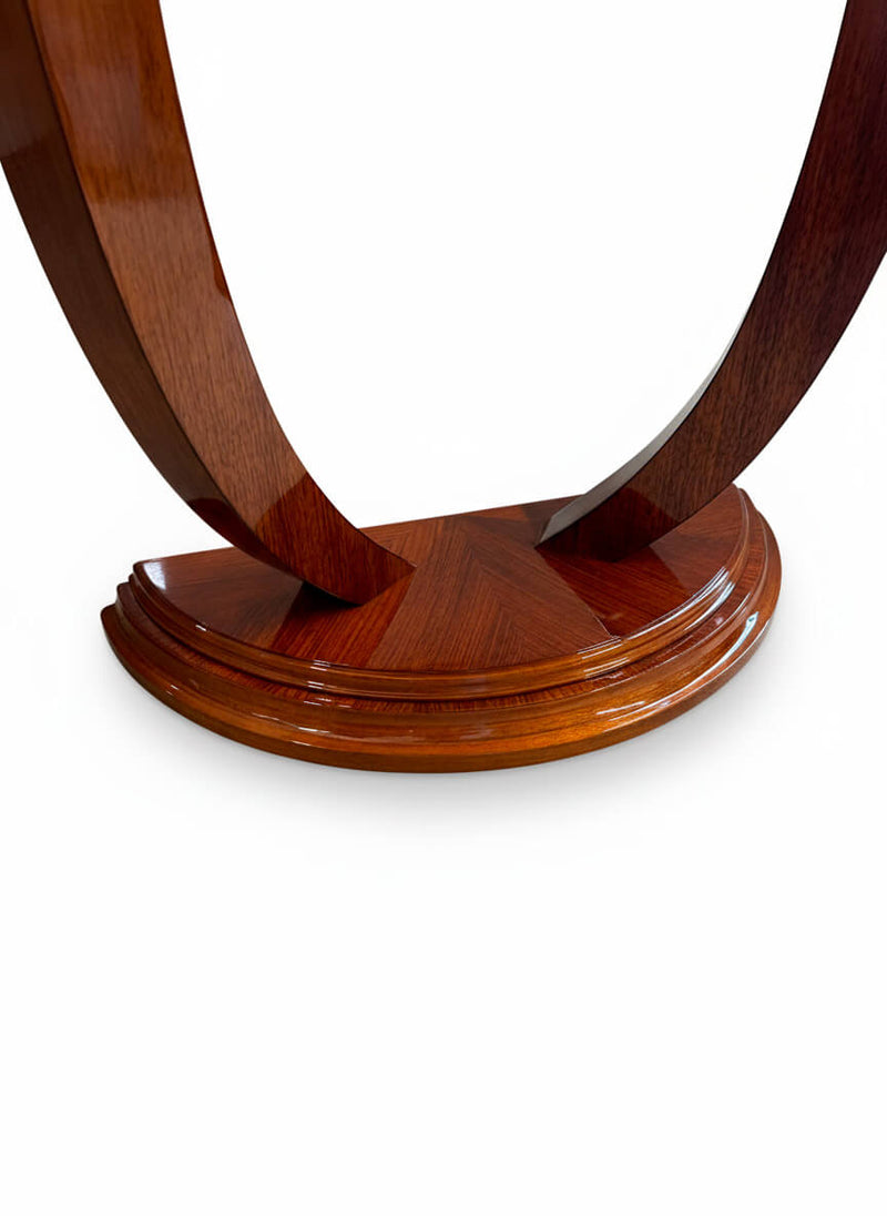 Console Demi-Lune Art Déco en palissandre