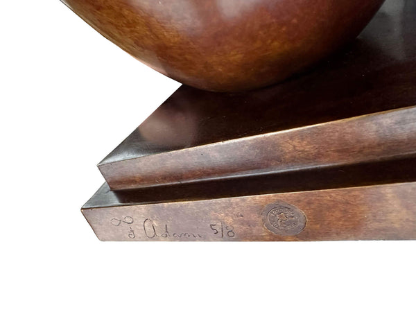 Poule - signature de franco Admai - bronze numéroté 5 sur 8