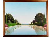 Michel Tronel - Tableau intitulé "Pool, Cote d'azur"