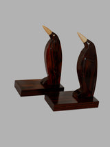 Serre Livre ART DECO - Pingouins en Macassar