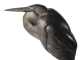 Heron ou Aigrette par Meriadec pour Max Le Verrier - Sculpture ART DECO en fonte d'art