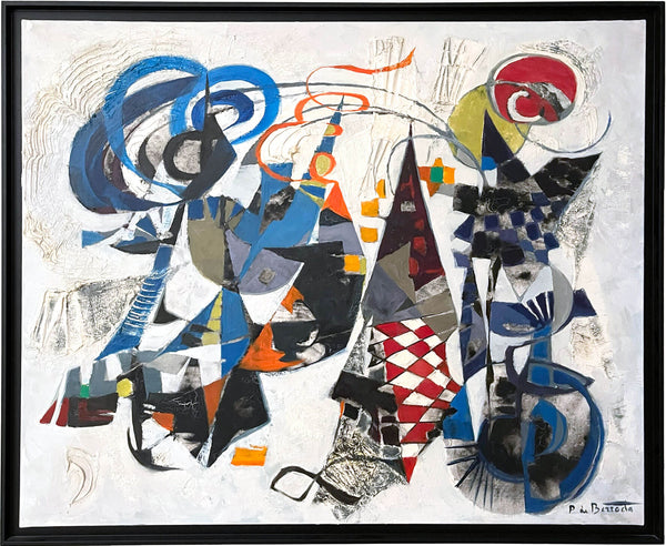 Grand Tableau Abstrait - Pierre de BERROETA (1914 - 2004)