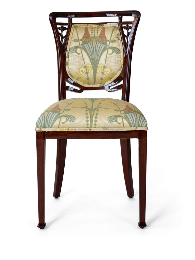 Louis Majorelle - Salon Art Nouveau - 4 chaises art nouveau - circa 1900 - 1910 - vue avant