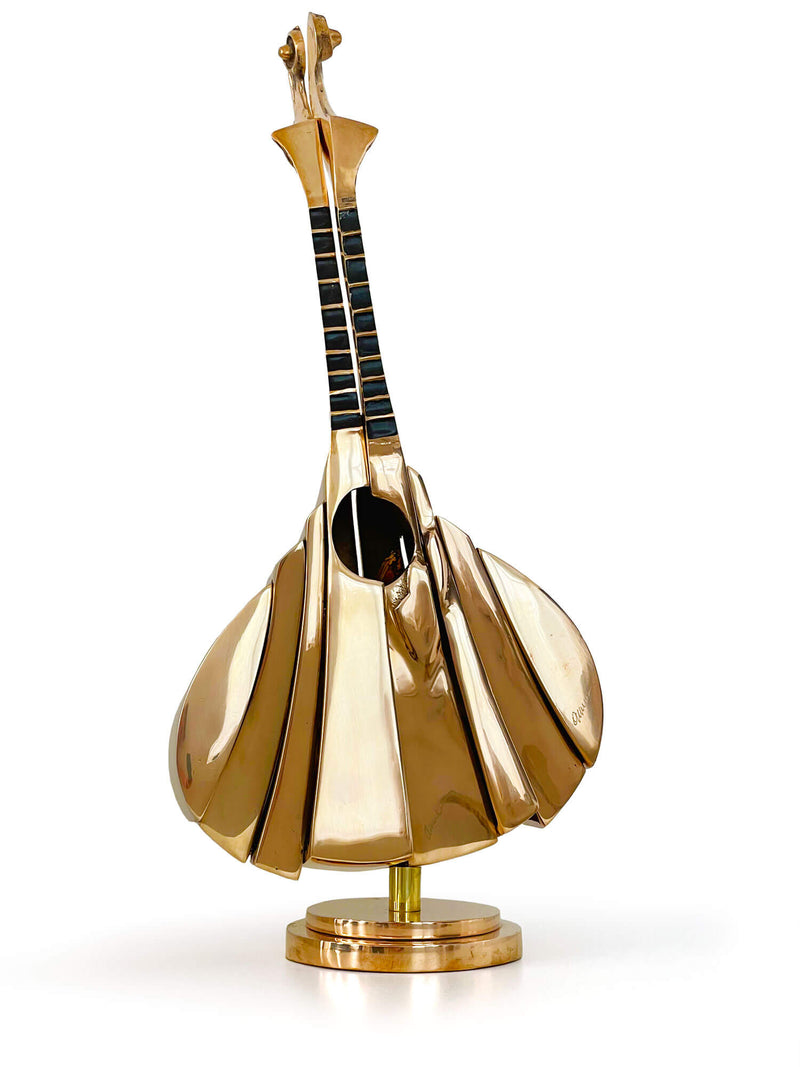 Arman - Mandoline, Coupe de guitare portugaise - Bronze poli doré - 2003