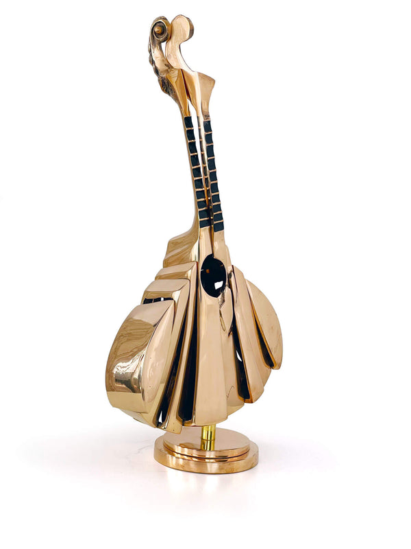 Arman - Mandoline, Coupe de guitare portugaise - Bronze poli doré - 2003