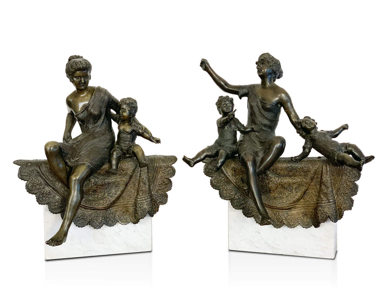 Paire de bronze époque art-deco | Art Nouveau | Galerie Florentine