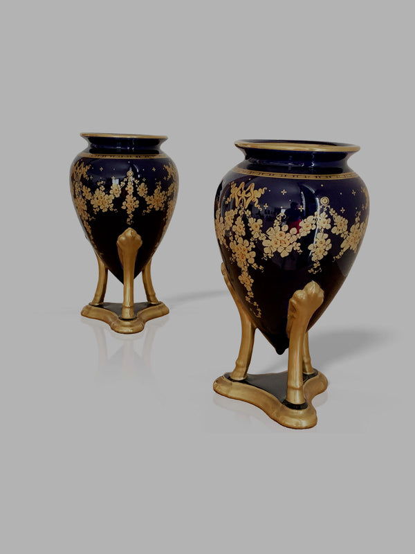 Paire de Vase ART DECO - Gustave ASCH (1856 - 1911)