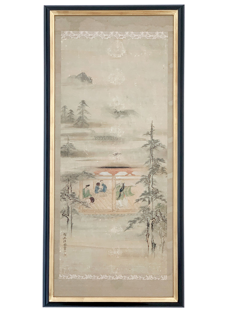 Rouleau parchemin japonais du XIXe siecle - epoque Edo