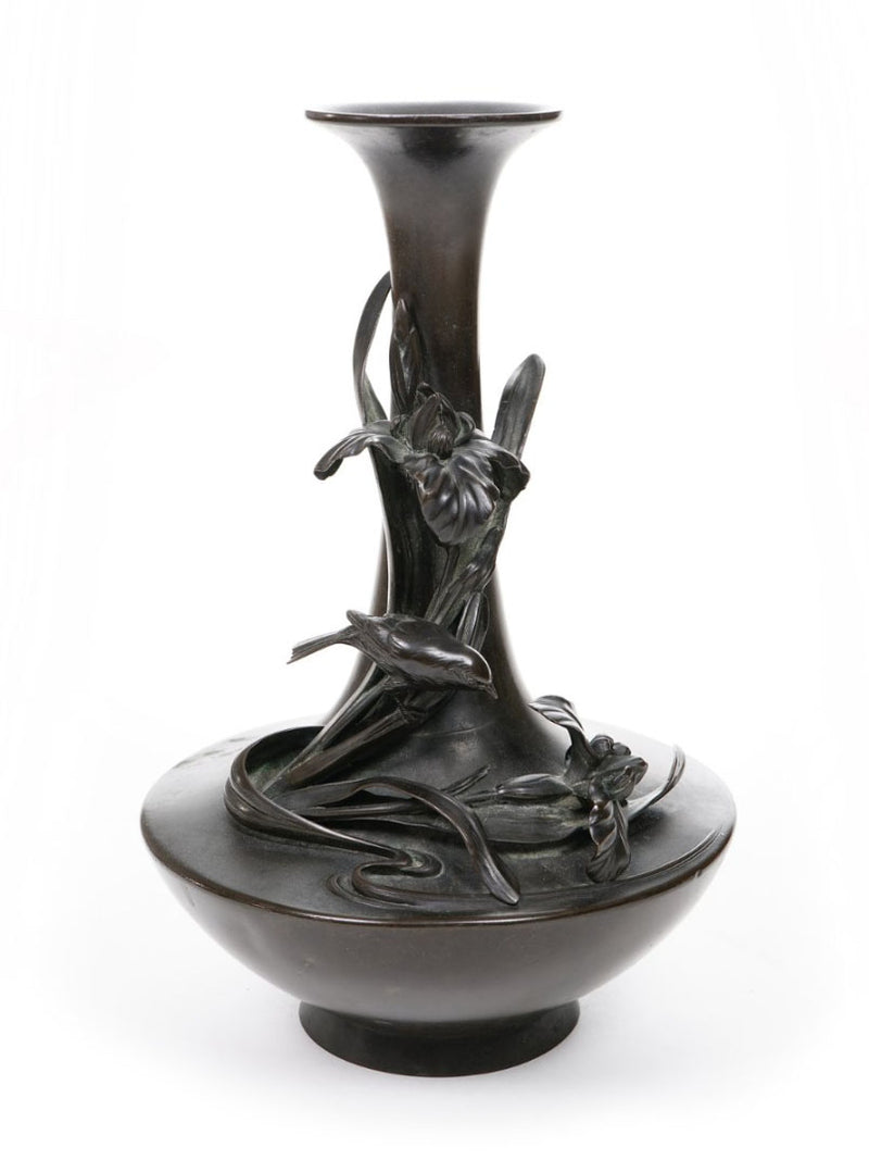 Elégant vase en bronze - JAPON XIXe