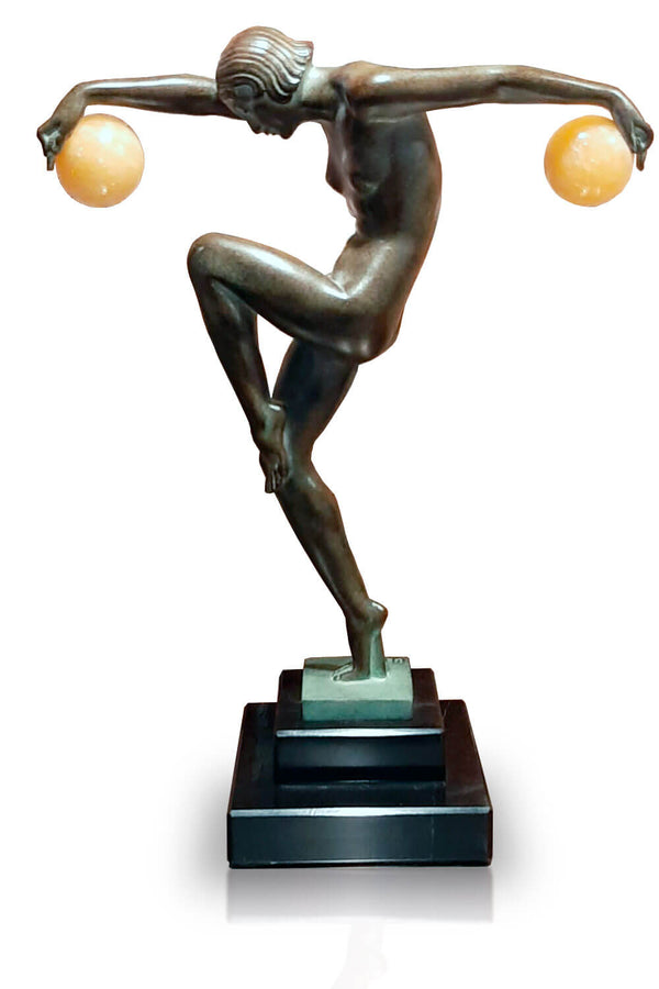 Danseuses aux Boules - Sculpteur Denis - Edition Max Le Verrier - Art Deco - Galerie Florentine